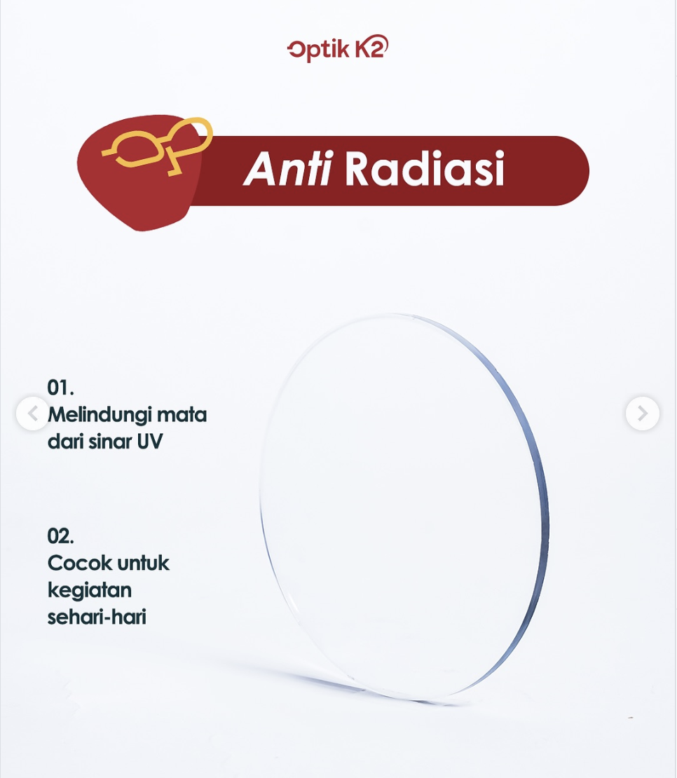 Materi produk Anti Radiasi dari Optik K2